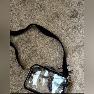 Clear black bag